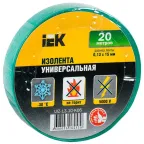 Изолента 0,13х15 мм зеленая 20 метров  | UIZ-13-10-K06 | IEK