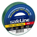                  Изолента ПВХ зеленая 15мм 20м Safeline
               