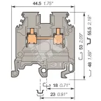                  Клемма винтовая MA2.5/5N 2.5 мм.кв синяя
               