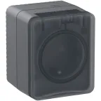                  AtlasDesign Profi54 розетка с заземлением со шторками IP54 16А 250B, АНТРАЦИТ, Россия
               