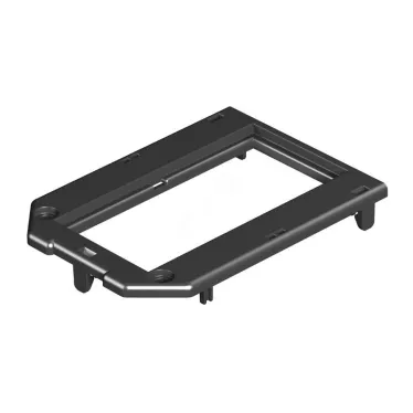 Накладка монтажной коробки GB2/3 2xModul45 104x76 мм (полиамид,черный)