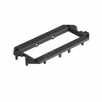 Накладка монтажной коробки UT3 для 3xModul45 165x76 мм (полиамид,черный)