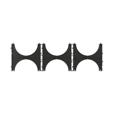 Держатель расстояния (кластер) для двустенных трубс фиксацией, д.110мм, тройной