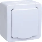                  Гермес PLUS Розетка с заземлением наружная с крышкой IP54
               