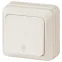 Переключатель Intro Quadro 2-103-02 одноклавишный 10А-250В, IP20, ОУ, Quadro, слоновая кость