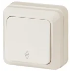 Переключатель Intro Quadro 2-103-02 одноклавишный 10А-250В, IP20, ОУ, Quadro, слоновая кость