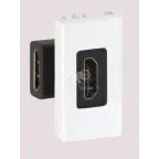                  Разъем HDMI 22.5х45мм (мама-мама) алюминий
               
