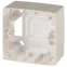 Коробка накладного монтажа 1 пост, Эра12, шампань (20/200/1600) 12-6101-04