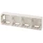Коробка накладного монтажа 4 поста, Эра12, слоновая кость (5/50/300) 12-6104-02