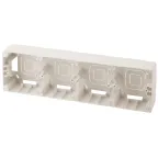                  Коробка накладного монтажа 4 поста, Эра12, слоновая кость (5/50/300) 12-6104-02
               