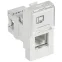 PRIMER РКИ-10-00-П-6 Розетка компьютерная RJ45 UTP кат.6 (1 модуль) белая IEK