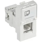                  PRIMER РКИ-10-00-П-6 Розетка компьютерная RJ45 UTP кат.6 (1 модуль) белая IEK
               