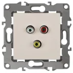 Розетка RCA, Эра12, слоновая кость, 12-3113-02
