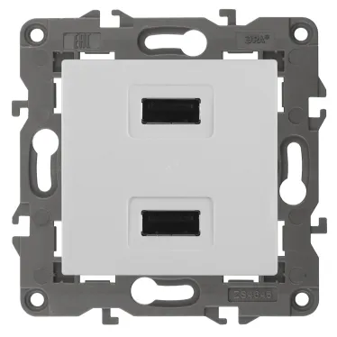 Устройство зарядное USB, 5В-2100мА, Эра Elegance, белый, 14-4110-01