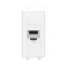 Avanti Компьютерная розетка RJ-45 без шторки модульная кат.5е экранированная Белое облако 1 модуль