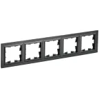                  BRITE Рамка 5 постов РУ-5-БрЧ черный
               