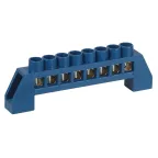                  Шина NO-224-123 N ноль в изоляторе ШНИ-6х9-8-Д-синий
               