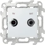                  Розетка TV-SAT оконечная, белый
               