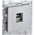 BRITE Розетка компьютерная RJ45 кат.6 РК11-БрА алюминий IEK