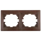 Рамка на 2 поста гор., СУ, Plano, венге, 1-502-10
