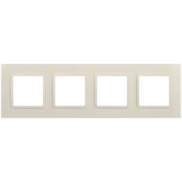 Рамка для розеток и выключателей Elegance 14-5014-02 Classic, на 4 поста, слоновая кость