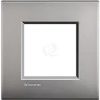 LivingLight Рамка AIR 1 пост Матовый никель