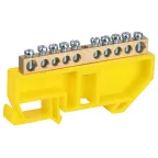                  Шина NO-224-90 PE земля на DIN-изоляторе ШНИ-6х9-10-Д-желтый
               