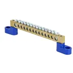                  Шина нулевая 63.14 2 изолятора стойка (10шт) латунь
               