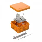 Коробка огнестойкая для о/п 40-0210-FR2.5-4-П Е15-Е120 с термопредохранителем 80х80х40 RAL2004 Промрукав (44 шт/уп)