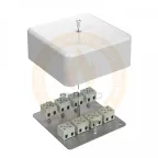                  Коробка огнестойкая для кабель-канала 40-0470-FR2.5-6 Е15-Е120 103х103х45
               
