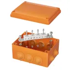                  Коробка пластиковая FS с кабельными вводами иклеммниками,IP55,150х110х70мм, 8р, 450V,6A,4мм.кв
               