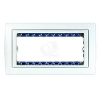                  Рамка с суппортом на 5 узких модулей, S82C, белый - белый
               