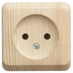                  ЭТЮД Розетка наружная без заземления без шторок сосна
               