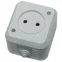 Nemliyer Розетка о/у без з/к серая 250В 16А IP20