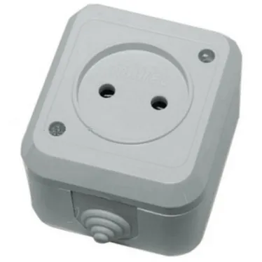 Nemliyer Розетка о/у без з/к серая 250В 16А IP20
