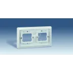                  Рамка двухместная скрытая проводка S44A серый
               