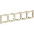                  BRITE Рамка 5 постов РУ-5-БрКр бежевый
               
