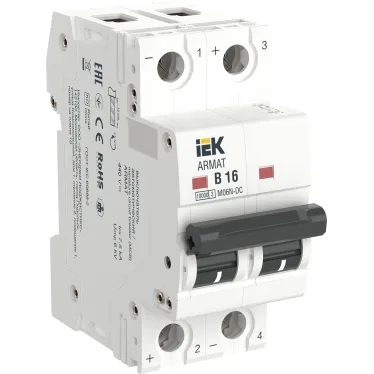 ARMAT Автоматический выключатель M06N-DC 2P B 16А