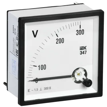 Вольтметр 300В 96х96 AC непосредственное включение Э47