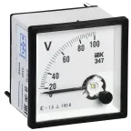                  Вольтметр 100В 96х96 AC непосредственное включение Э47
               