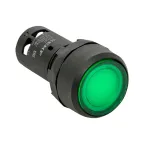 Кнопка зеленая SW2C-10D с подсветкой неон 1з IP54