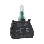 Световой блок OptiSignal D22 A45-SB-VB3 зеленый 24 В AC/DC с защитой от наводок ZBVB3