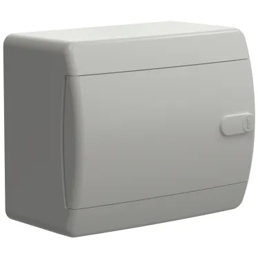 Корпус пластиковый навесной на 6 модулей ЩРН-П-6 IP41 UNION Compact белая дверь