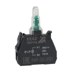 Световой блок OptiSignal D22 A45-SB-VQ6 синий 380 В AC с защитой от наводок ZBVQ6 | 362258 | КЭАЗ