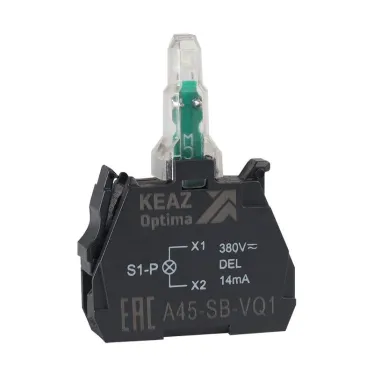 Световой блок OptiSignal D22 A45-SB-VQ6 синий 380 В AC с защитой от наводок ZBVQ6 | 362258 | КЭАЗ
