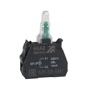 Световой блок OptiSignal D22 A45-SB-VM6 синий 110-230 В AC/DC с защитой от наводок ZBVM6