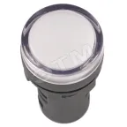 Лампа AD22DS LED матрица d22 мм белый 110В AC/DC