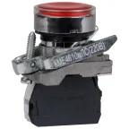                  Кнопка КМЕ4611мЛС-220В-красный-1но+1нз-цилиндр-IP65-
               
