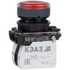                  Кнопка КМЕ4611мЛ-220В-красный-1но+1нз-цилиндр-индикатор-IP65-
               
