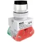 Кнопка ABLFP 22мм черная 220В ВK-22